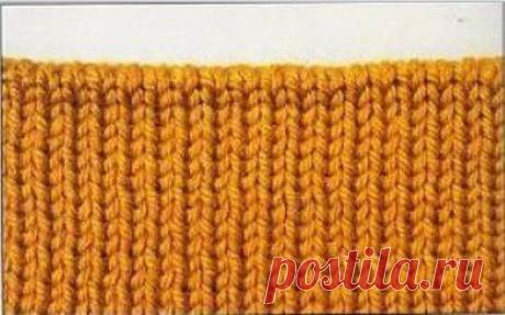 Как закрыть резинку 1х1 так ,чтоб край был как на фото.