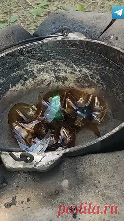 Плитка для садовой дорожки своими руками из ПЭТ бутылок