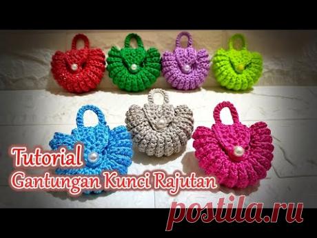 Tutorial on Making Knitted Keychains Souvenirs | Bag Motif