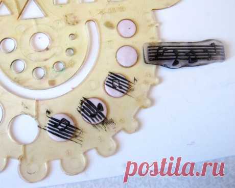 МК - фишки из пластики и детского теста.