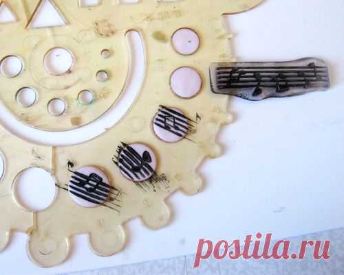 МК - фишки из пластики и детского теста.