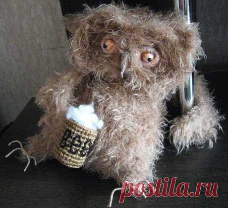 Купить Филя маргинал. Не спать! - сова, сова бухарик, филя, филин, смешной подарок