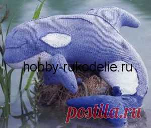 Хобби (рукоделие своими руками): вышивка, вязание » Архив блога » ИГРУШКА ДЕЛЬФИН – вязание спицами