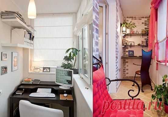 Как сделать кабинет на балконе