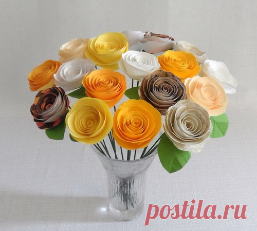 Делаем Сами: Бумажные Розы