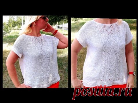 Топ спицами. Совместное вязание. Присоединяйтесь.