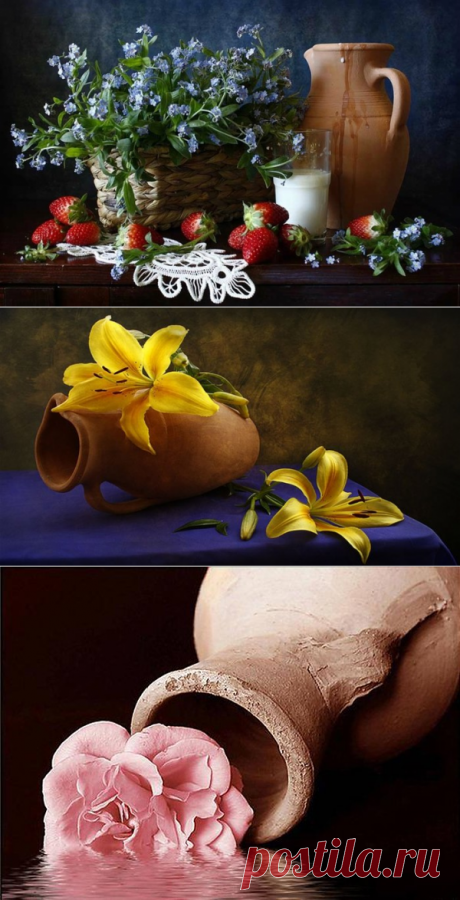 Натюрморт с глиняным кувшином