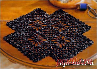 Салфетка филейная - черная Это цитата сообщения Юлия_Ж