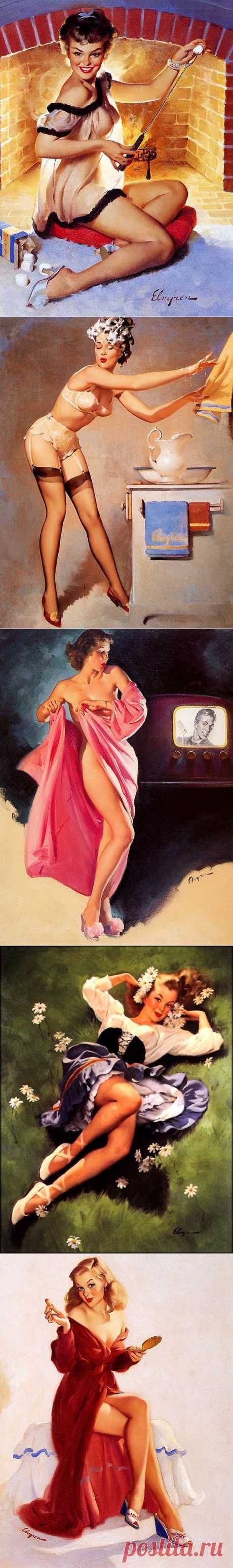 Пин-ап - очаровашки от Gil Elvgren