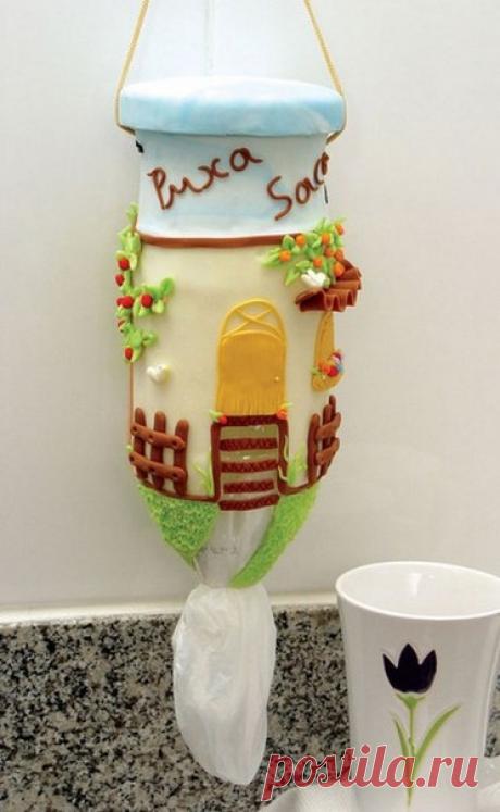 Забавный домик для хранения пакетов — Сделай сам, идеи для творчества - DIY Ideas