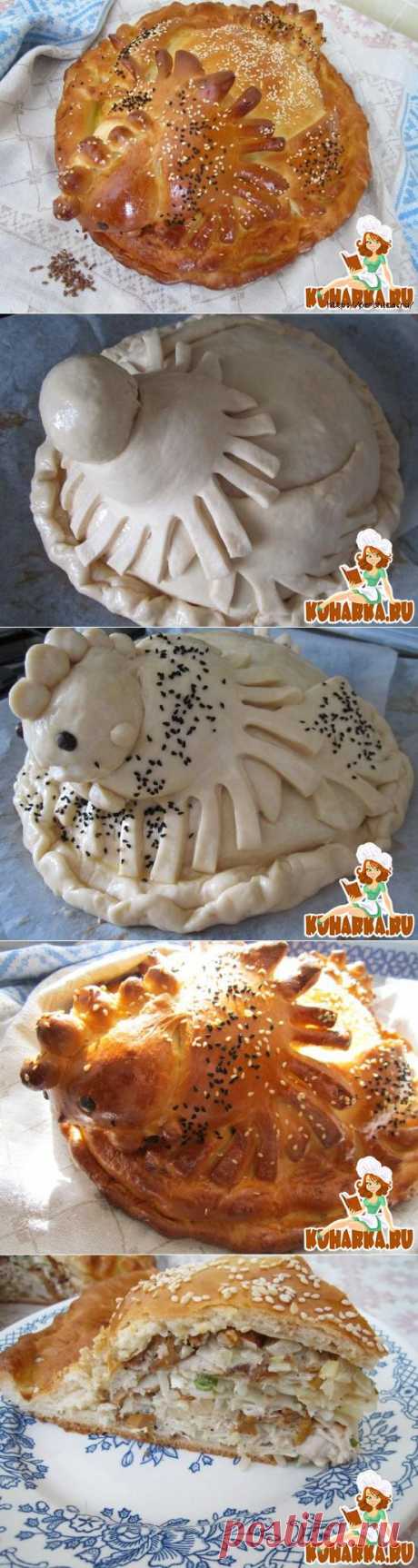 Рецепт курника и красивое оформление.