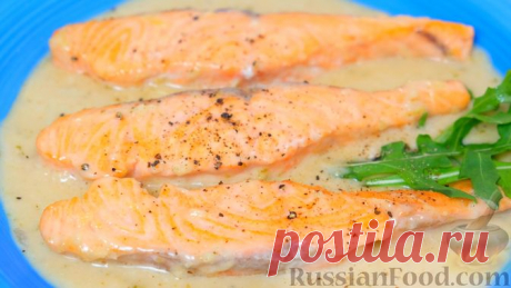 Рецепт: Лосось в соусе из кокосового молока на RussianFood.com