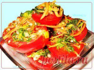 Помидоры по-корейски | Рецепты вкусно