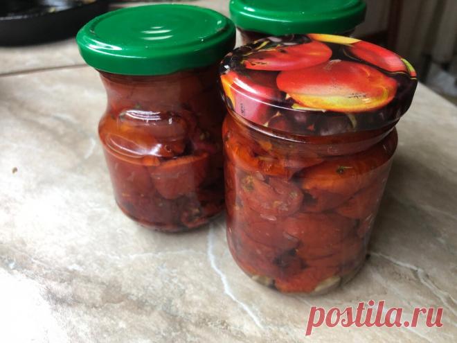 Как мы делаем сушеные помидоры в масле. Мой рецепт с фото. Главное не пересушить. | Копилка приключений | Яндекс Дзен