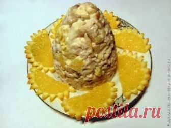 Салат с фруктами и курицей «Горка»