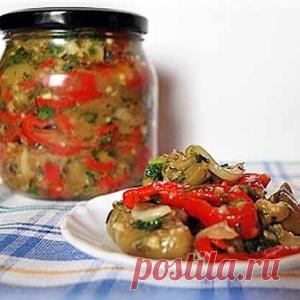 Салат из баклажанов и перца на зиму