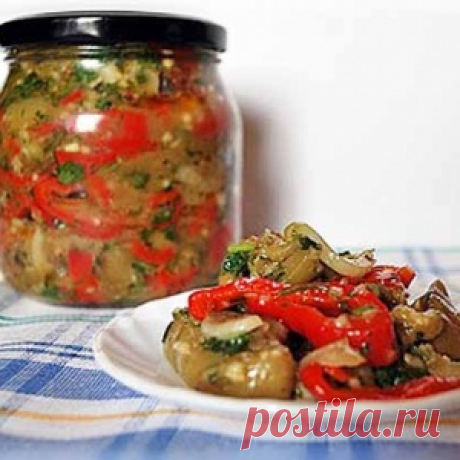 Салат из баклажанов и перца на зиму