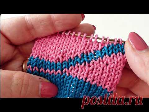 Verkürzte Reihen Stricken mit Doppelmaschen bzw  Hasenöhrchen bzw  German Short Rows
