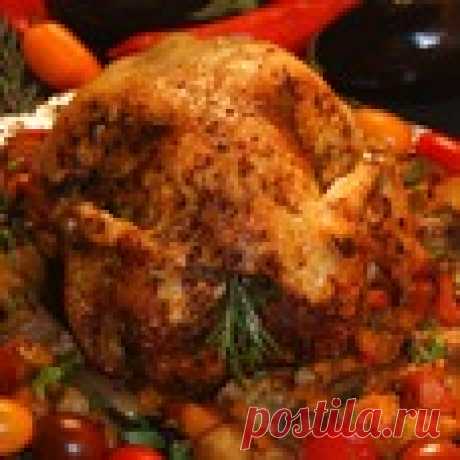 Курица в полёте по-гречески Кулинарный рецепт