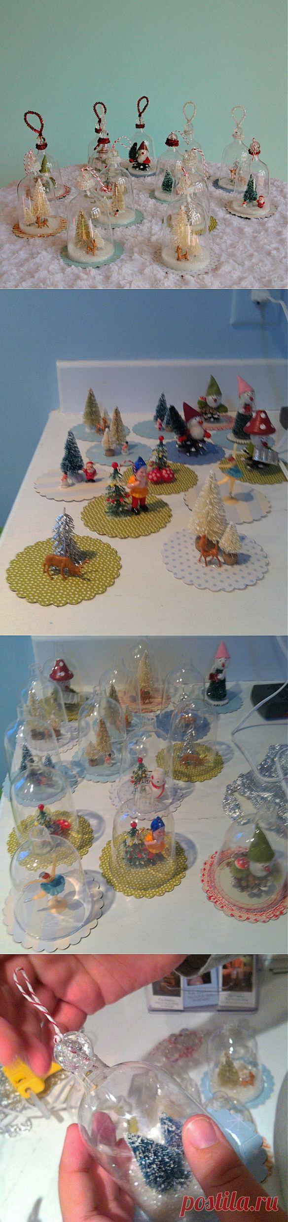 Винтажные украшения на елку {своими руками}.