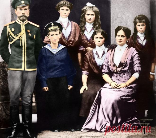 СЕМЬЯ НИКОЛАЯ II В ЦВЕТНЫХ ФОТОГРАФИЯХ