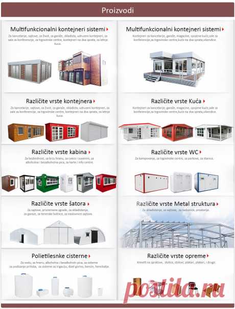 Kontejneri, Kabine, Šatori, Toaleti, Cisterne