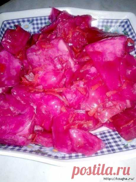 Маринованная капуста со свеклой - СУПЕР РЕЦЕПТ.