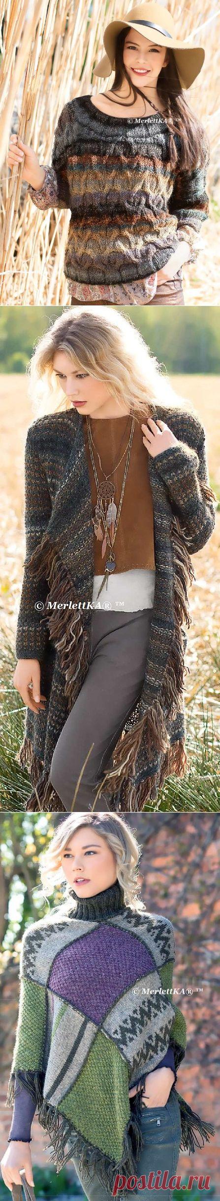 Вязание спицами - осень в стиле КАНТРИ