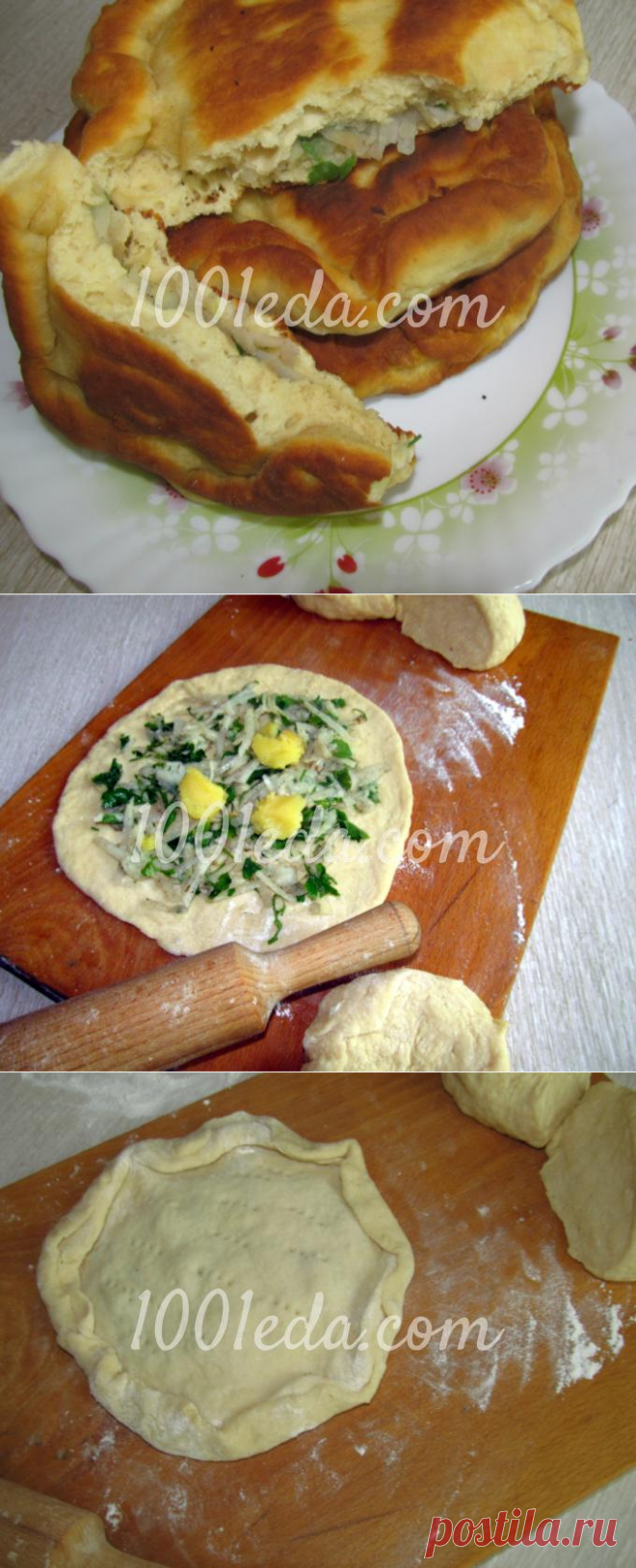 Лепешки с картошкой быстрого приготовления на сковороде.