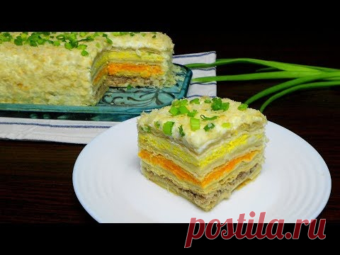 Закусочный-торт салат