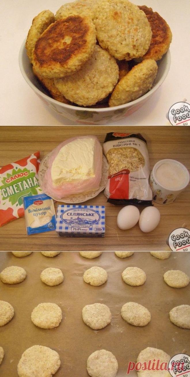 Печенье из овсяных хлопьев «Геркулес» и творога: рецепт приготовления с фото