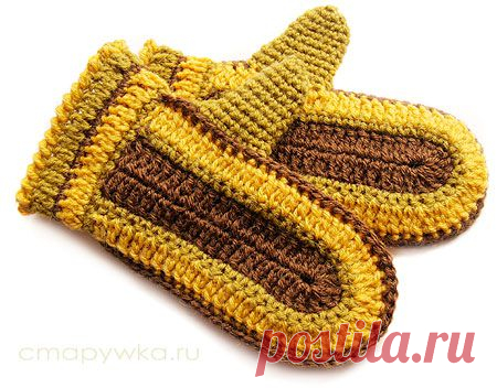 Как связать варежки крючком? - МАСТЕР-КЛАССЫ  - СЕКРЕТЫ РУКОДЕЛИЯ - HANDMADE-МУЗЕЙ • Авторская одежда, вещи ручной работы