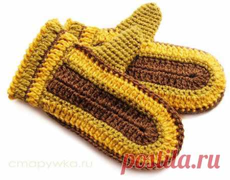 Как связать варежки крючком? - МАСТЕР-КЛАССЫ  - СЕКРЕТЫ РУКОДЕЛИЯ - HANDMADE-МУЗЕЙ • Авторская одежда, вещи ручной работы