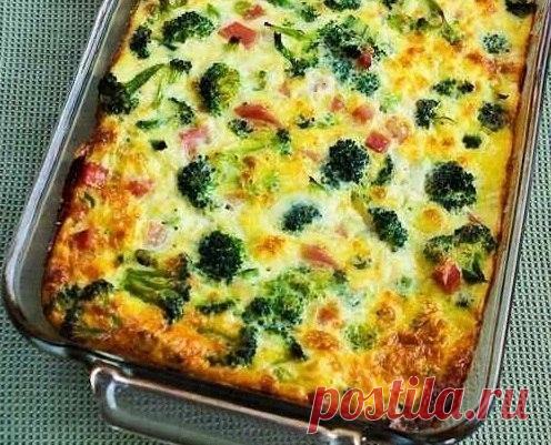 Как приготовить запеканка из брокколи - рецепт, ингредиенты и фотографии
300 г брокколи, разобрать на соцветия
250 г нежирной ветчины
150 г нежирной тертой моцареллы
50 г зеленого лука
7-8 яиц