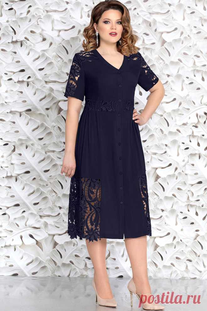 Платье Mira Fashion 4625-2 тёмно-синий
