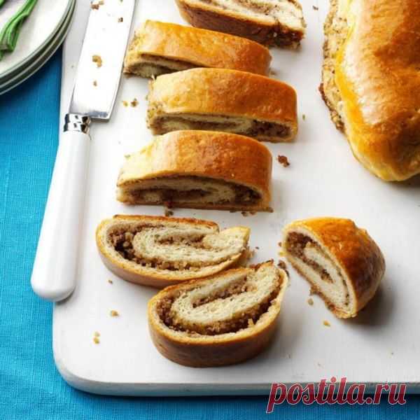 👌 Домашний рулет на сметане с грецкими орехами, рецепты с фото