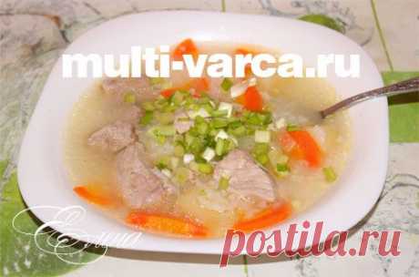 Рисовый суп с мясом в мультиварке