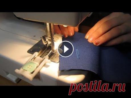 Как сделать ПЕТЛЮ ДЛЯ ПУГОВИЦЫ - Выполнение петли автомат. Швейная машина Janome Как сделать ПЕТЛЮ ДЛЯ ПУГОВИЦЫ - Выполнение петли автомат. Швейная машина Janome Как пошить Юбку с Кантом и Карманами. Все части Мастер Класса! ч.1 ч....