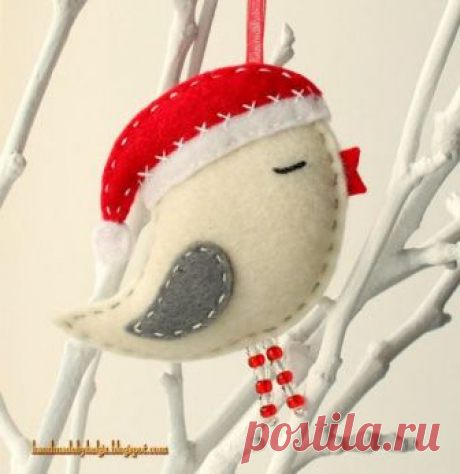 Игрушки из фетра на елочку