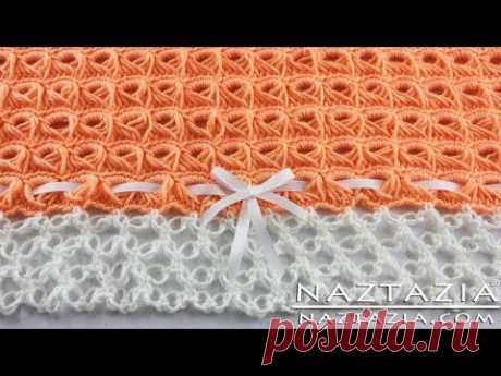 ▶ DIY Learn How To Crochet - Broomstick Lace Blanket Afghan Throw with Solomon's Knot (Baby Blanket) - YouTube