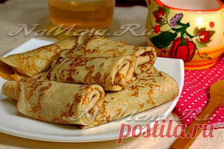 Медовые блины: рецепт