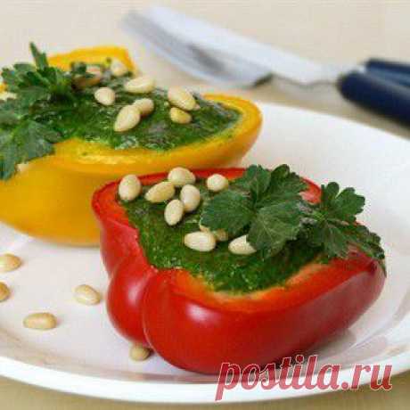 Запеченые перцы с овощным фаршем рецепт – вегетарианская еда: основные блюда