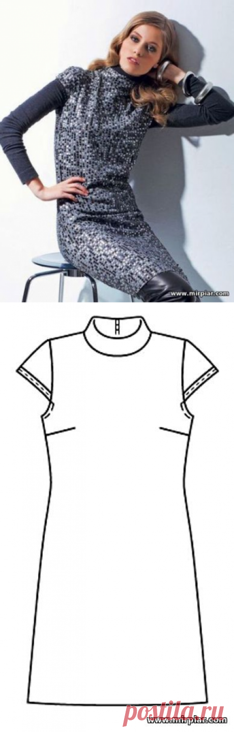 free pattern, платье-футляр, выкройка платья, pattern sewing, выкройки скачать, выкройки платьев, шитье, готовые выкройки, платье, выкройки бесплатно, MirPiar.com