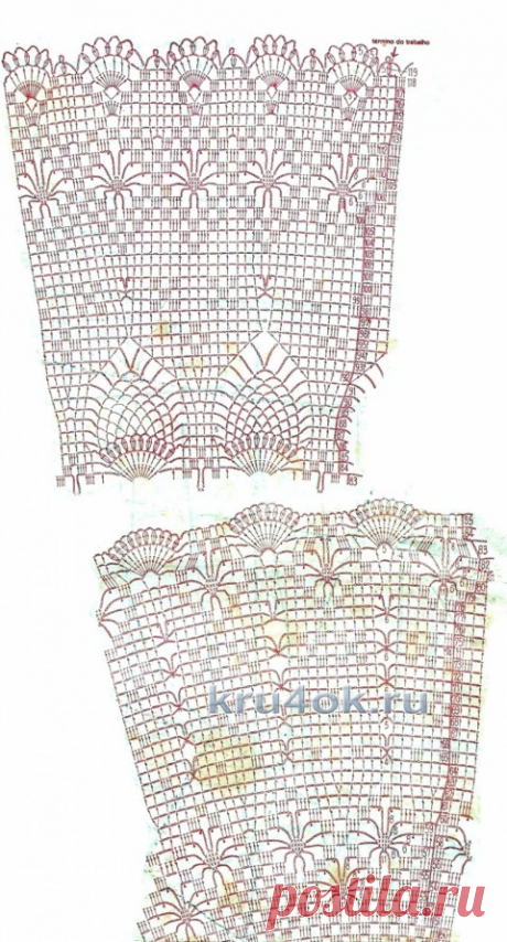 Ажурное платье крючком, Больше 20 схем и идей для вязания!