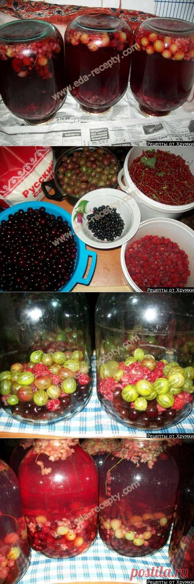 Компот ассорти на зиму рецепт с