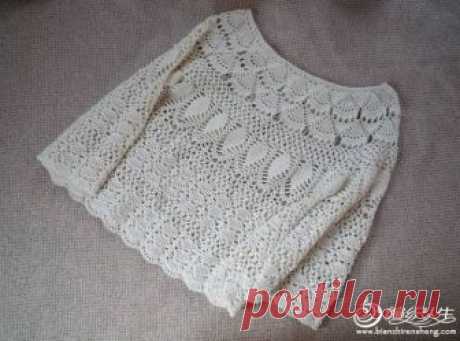 crochelinhasagulhas: Blusa de crochê