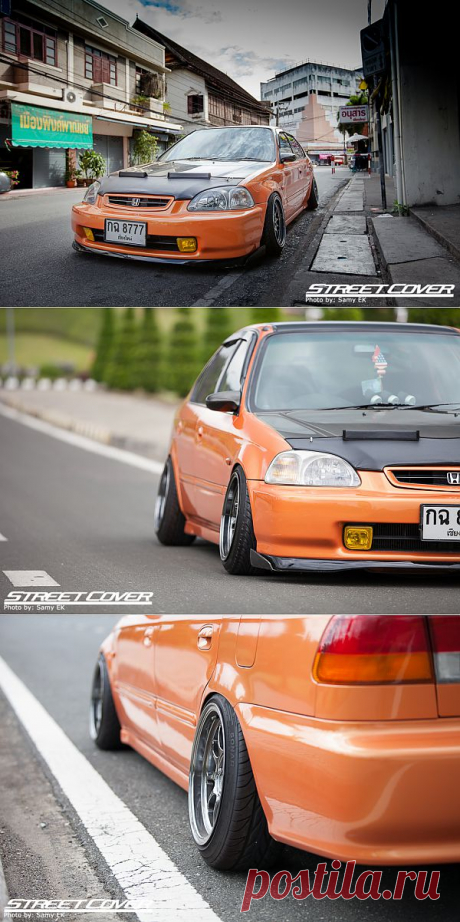 Chiang’s Slammed Civic EK Sedan.