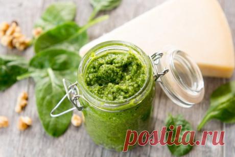 Соус песто с грецкими орехами - Рецепты. Кулинарные рецепты блюд с фото - рецепты салатов, первые и вторые блюда, рецепты выпечки, десерты и закуски - IVONA - bigmir)net - IVONA bigmir)net