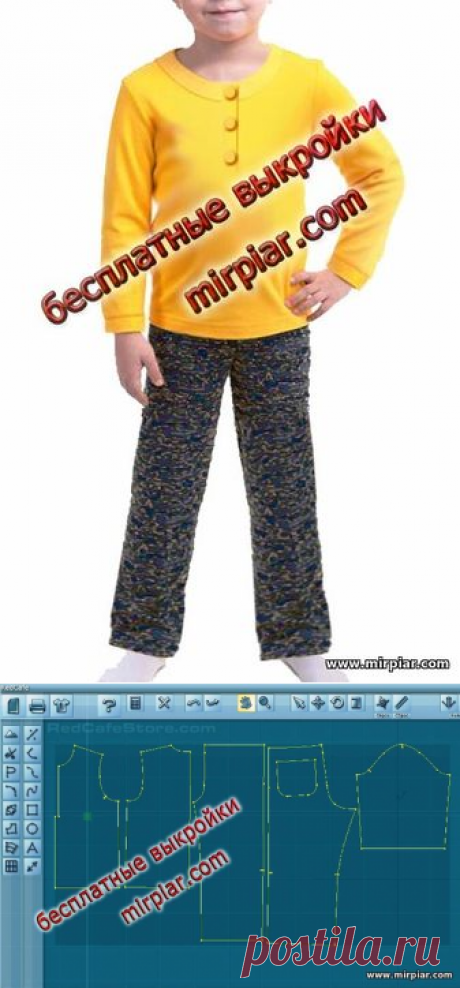 Пижама для мальчика Готовые бесплатные выкройки в пяти размерах free pattern, детские пижамы, выкройка, детские выкройки, pattern sewing, выкройка пижамы, пижамы для детей, пижама для мальчика, шитье, детская одежда