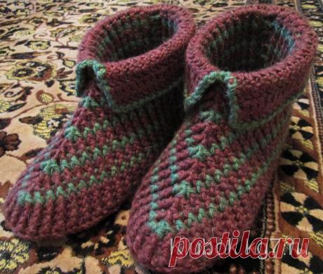 Тапочки. Мастер Елена П. | Клубок